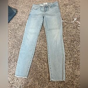 Frame Denim Light Blue Skinny Jeans